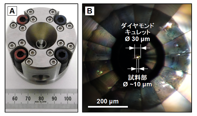 ダイヤモンドアンビルセルの画像